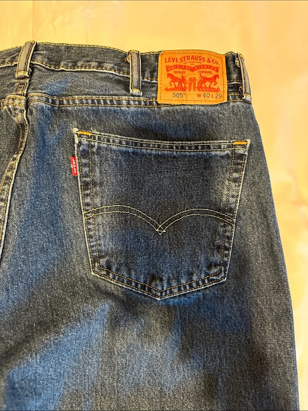 Classic Straight Fit Men’s Jeans in Dark Blue